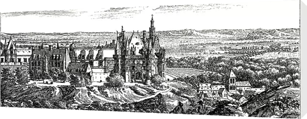 View of Chateau de Gaillon, Normandie. 1658. Engraving. Copyright: aA Collection