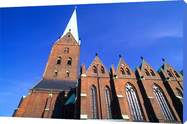 Classic Architecture of St Petri Church Hamburg Germany