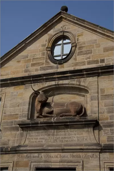 Germany, Bamberg. Historic old livestock building & slaughterhouse