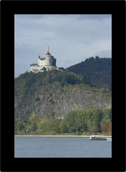 Germany, Rhine River. View between Mainz & Koblenz at Braubach (mile marker 580)