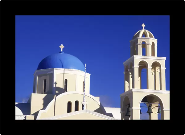 04. Tourism of Greece White Orthodox Church of Oia Santorini Greece