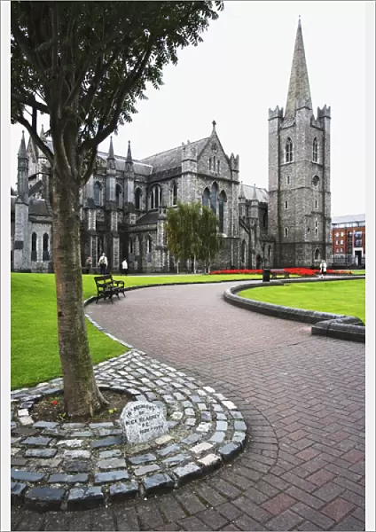 Europe, Ireland, Dublin. View of St. Patricks Cathedral built in 1192. Credit as