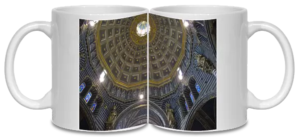 Italy, Tuscany, Siena. The Duomo. Interior of the dome
