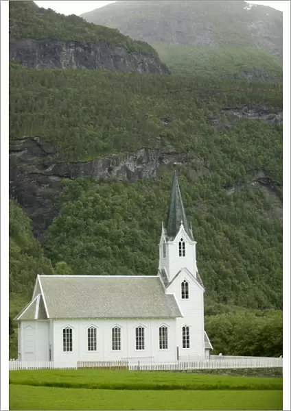 church, Sogne Fjord; Southern, Fjord Norway
