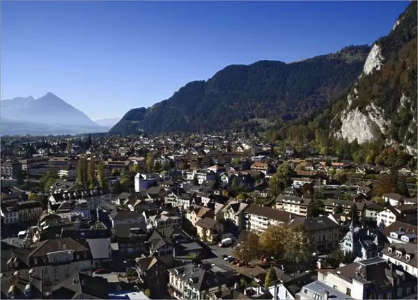 Rooftop view of Interlaken, Switzerland