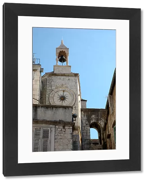 05. Croatia, Split, house-tower with belfry and clock