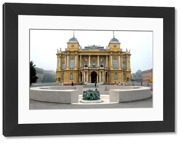 05. Croatia, Zagreb, Croatian National Theatre and The Well of Life