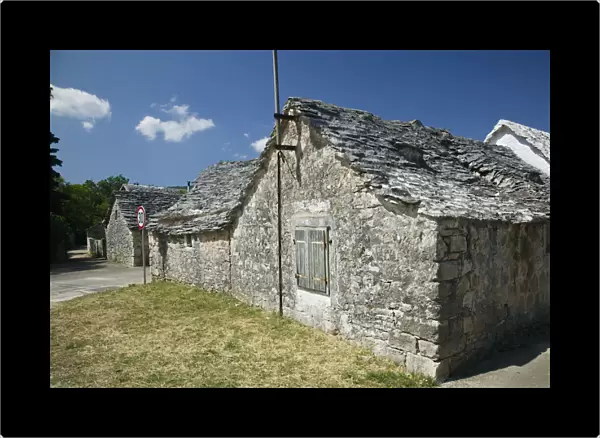 CROATIA, Central Dalmatia, BRAC ISLAND, SKRIP. Oldest settlement on BRAC, Stone House