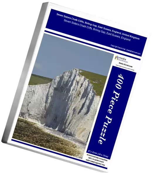 Jigsaw Puzzle of Seven Sisters Chalk Cliffs, Birling Gap, East Sussex