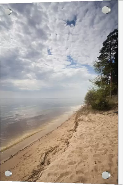 Estonia, Northeastern Estonia, Kauksi, view of Lake Peipsi on border with Russia