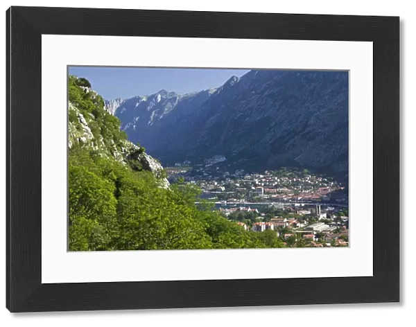 MONTENEGRO, Kotor. Bay of Kotor  /  Southern Europes Deepest Fjord  /  Town View