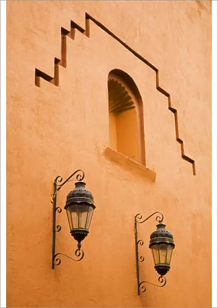 North America, Mexico, Guanajuato state, San Miguel de Allende. Street lamps