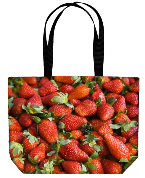 North America, Mexico, Guanajuato state, San Miguel de Allende. Strawberries