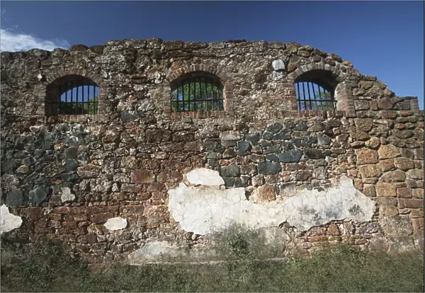 Ruins of Barred Prison Cells; Ile Royale, Prison Complex; Devils Islands