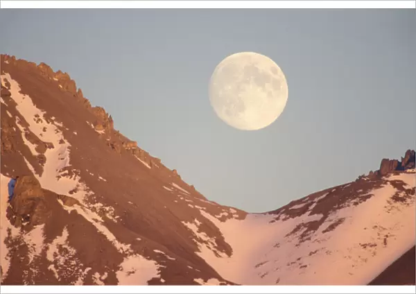 full moon over Gates of the Arctic National Park, Brooks range, North Slope, Alaska
