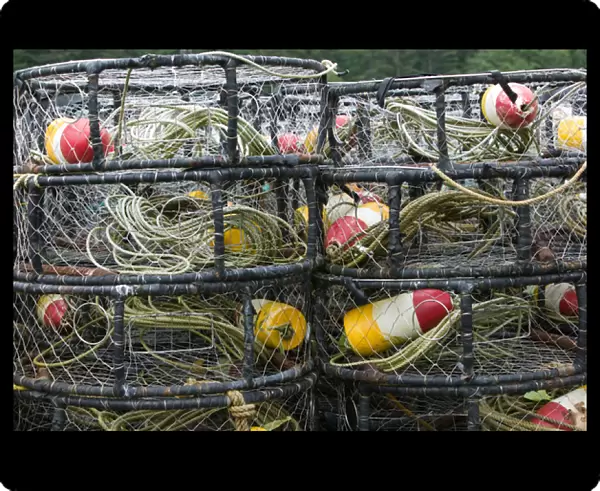 USA-ALASKA-Southeast Alaska-JUNEAU Area: TEE HARBOR  /  Crabbing nets  /  Pots'