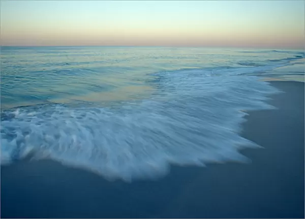 Twilight beach side, Gulf of Mexico, Grayton Beach SRA, Florida