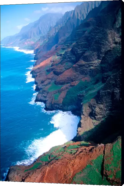 Kanapali Coast on the island of Kauai, Hawaii. hawaii, south pacific, island