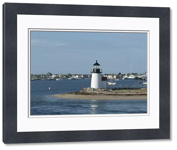 Massachusetts, Nantucket. Nantucket harbor, Brants Point Lighthouse