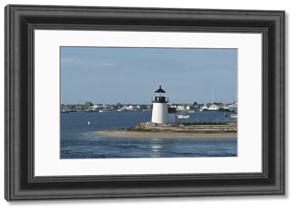 Massachusetts, Nantucket. Nantucket harbor, Brants Point Lighthouse