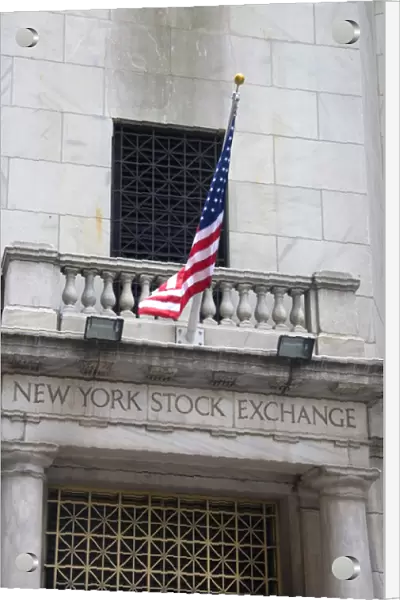 The New York Stock Exchange in lower Manhattan, New York City, New York, USA