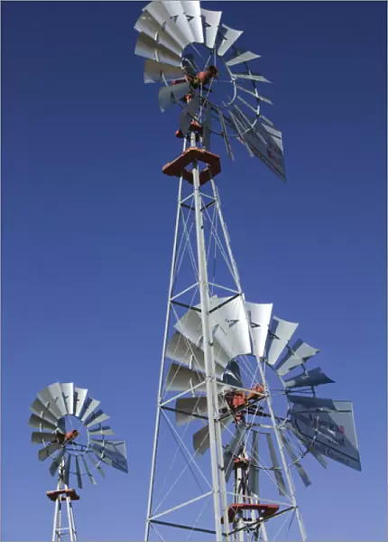 USA-TEXAS-Lubbock: American Wind Power Center Historic Windmills