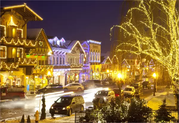 WA, Leavenworth, Christmas Lighting Festival