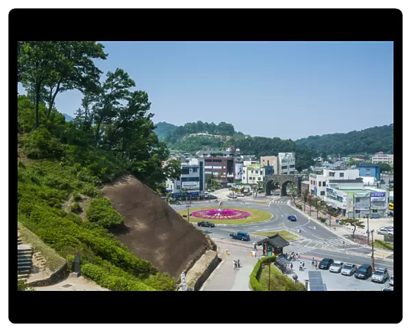 Overllook over Gongja from the Gongsanseong castle, South Chungcheong Province, South