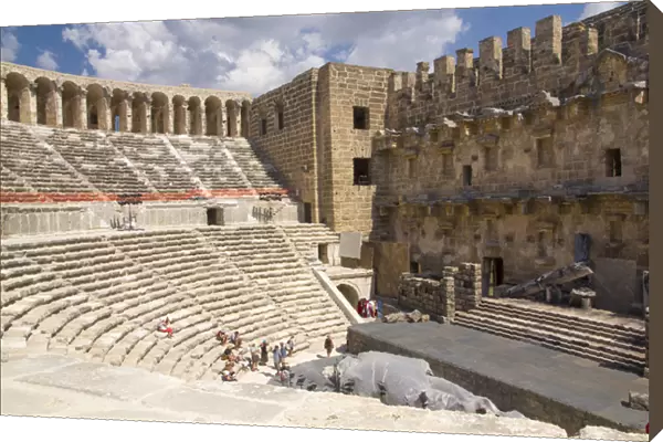 Turkey, Aspendos. Aspendos Theater has survived, fairly undamaged This structure has