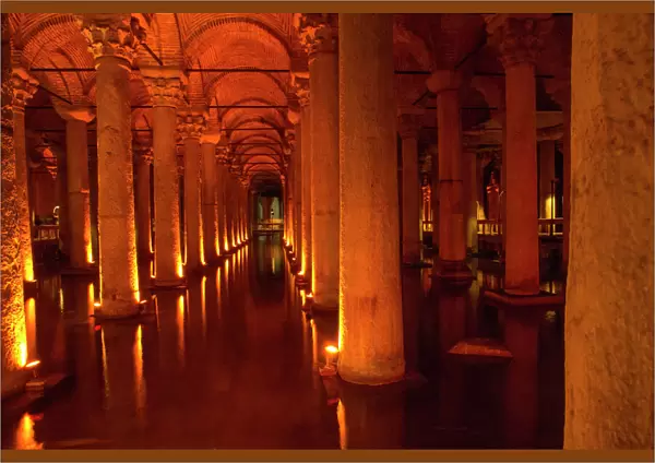 Asia, Turkey, Istanbul The Basilica Cisternaa Sunken Palace, Sunken Cistern'