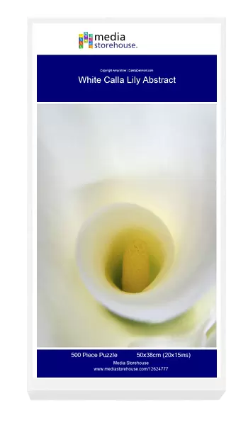 White Calla Lily Abstract