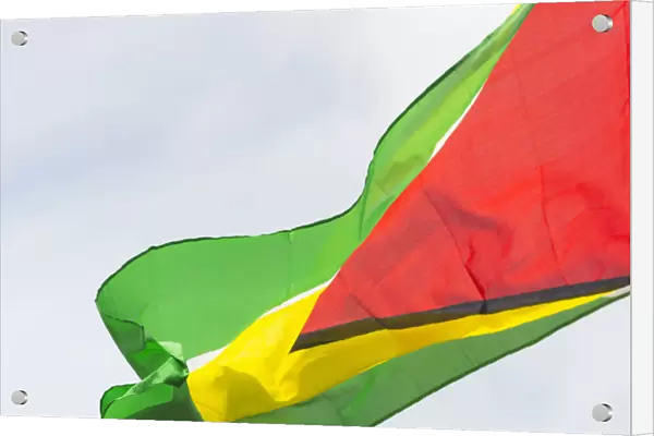 Guyana national flag, Georgetown, Guyana