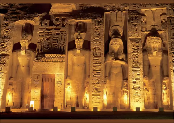 Egypt, Abu Simbel, The temple of Hathor and Nefertari, also known as the Smaller Temple
