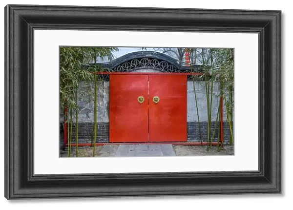 Asia; China; Beijing; Large Red Door entery at Summer Palace