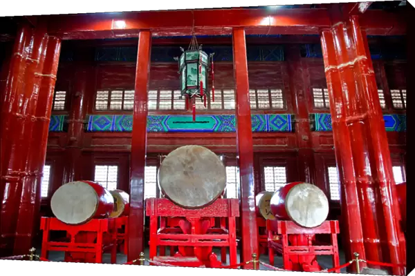 Ancient Chinese Drums Drum Tower, Beijing, China