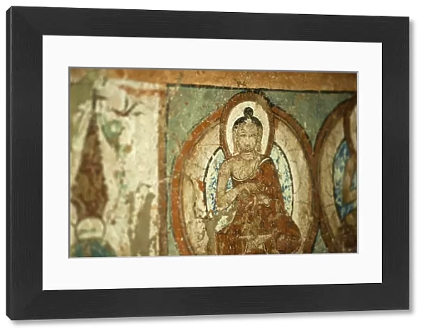 India, Ladakh, Alchi, buddhist wall paintings