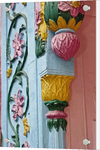 Ornate doorway detalis, Delhi, India