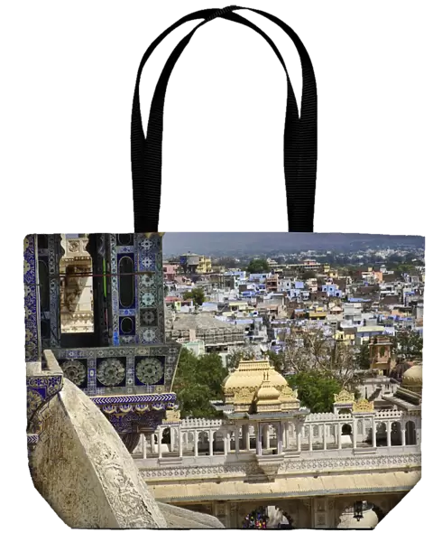 View of Udaipur from City Palace, Udaipur, India
