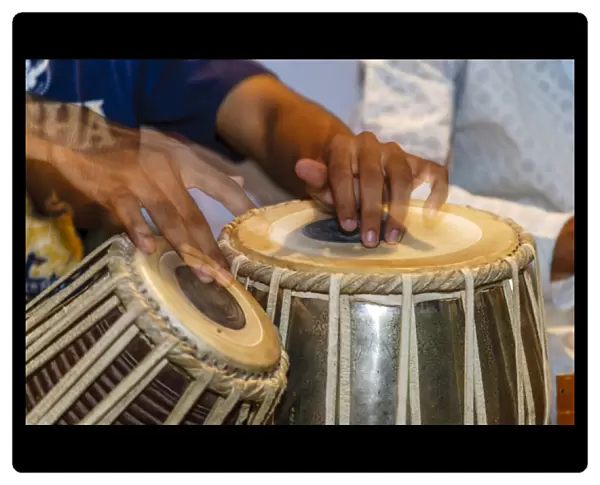 Drum players hands, Varanasi, India