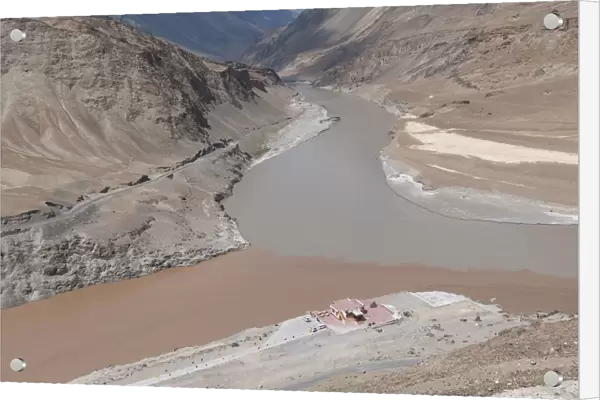 India, Jammu & Kashmir, Ladakh, the Zanskar and Indus River confluence where the