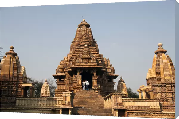 Asia, India, Khajuraho. Lakshmana Temple at Khajuraho
