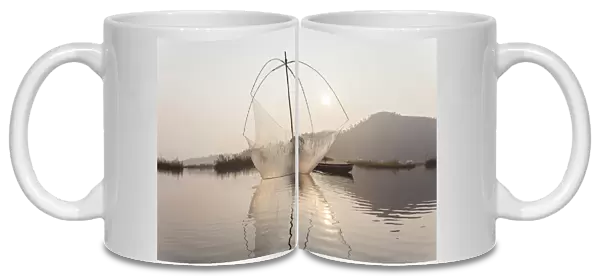 Fishing, Loktak Lake, Imphal, Manipur, India