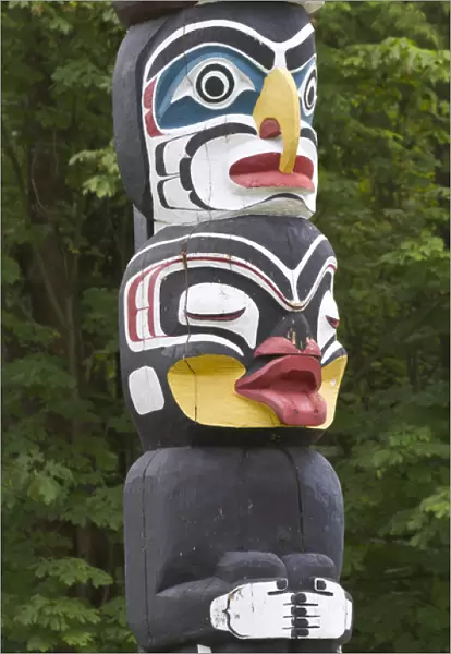 Totem pole, Vancouver, British Columbia, Canada