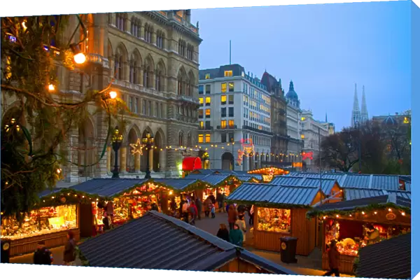 Austria, Vienna, Christmas Market on the Town Hall Square