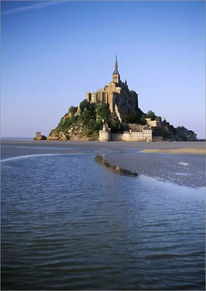 France, Normandy, View of Mont Saint-Michel