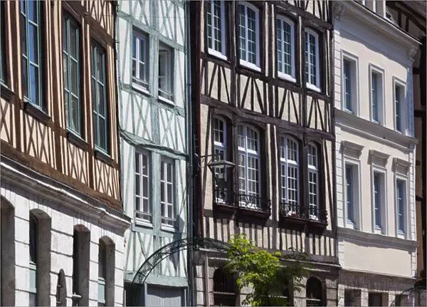 France, Normandy Region, Seine-Maritime Department, Rouen, half-timbered buildings
