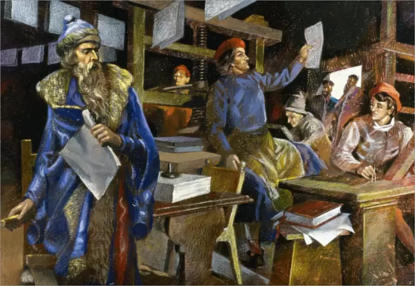 GUTENBERG, Johannes Gensfleisch, called (h. 1397-Mainz Mainz, 1468). German printer