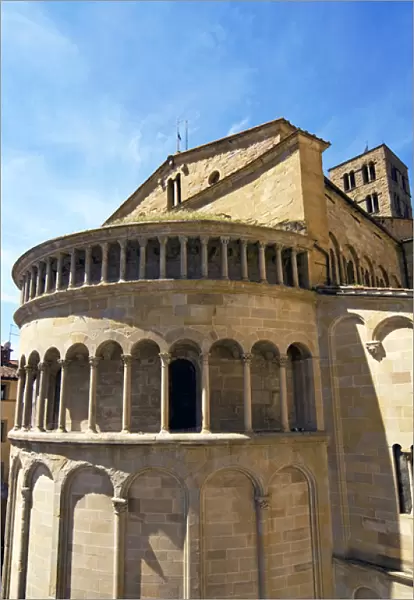 Apse of Pieve of Santa Maria, Piazza Vasari, Arezzo, Tuscany, Italy