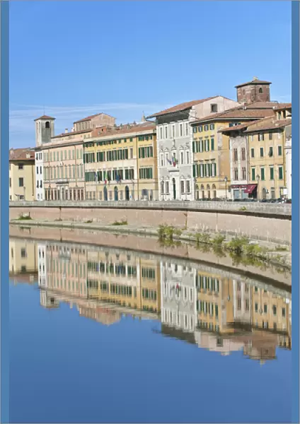 Europe, Italy, Tuscany, Pisa, The River Arno