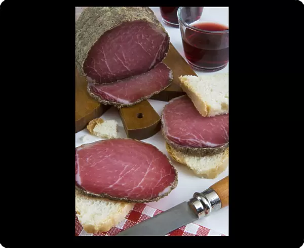 Lonza, Pork loin, Italian cured ham and air-dried meat, Tuscan food, Tuscany, Italy